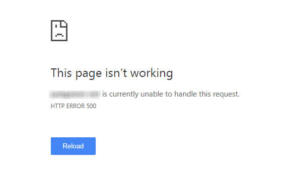 I Get An HTTP ERROR 500 Error Message When Trying To Log In On My 